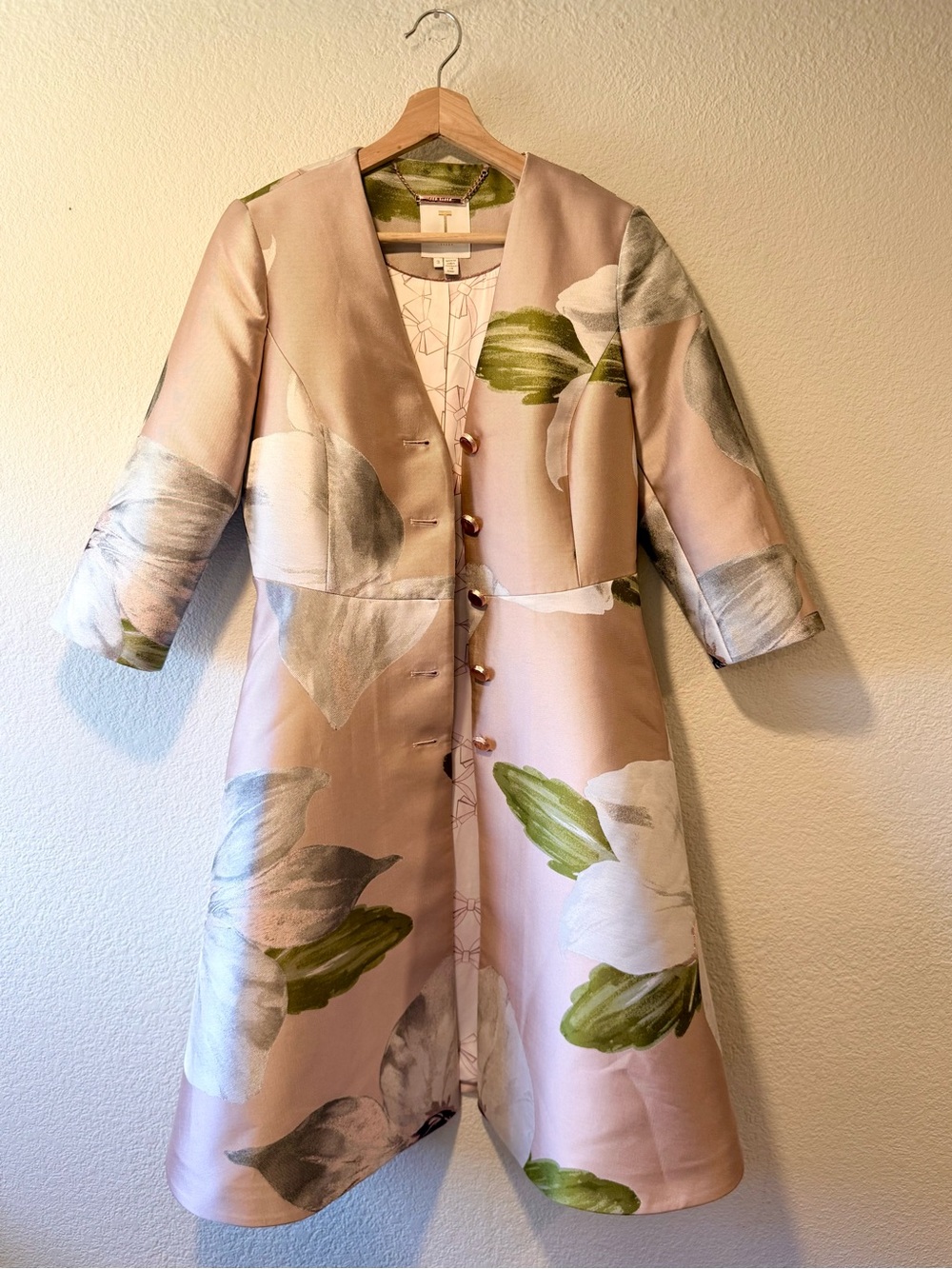 TED BAKER Ottie Chatsworth Bloom Dress Coat View 4